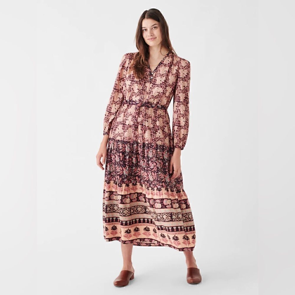 Faherty Idina Block Print Dress - Picture 2 of 5